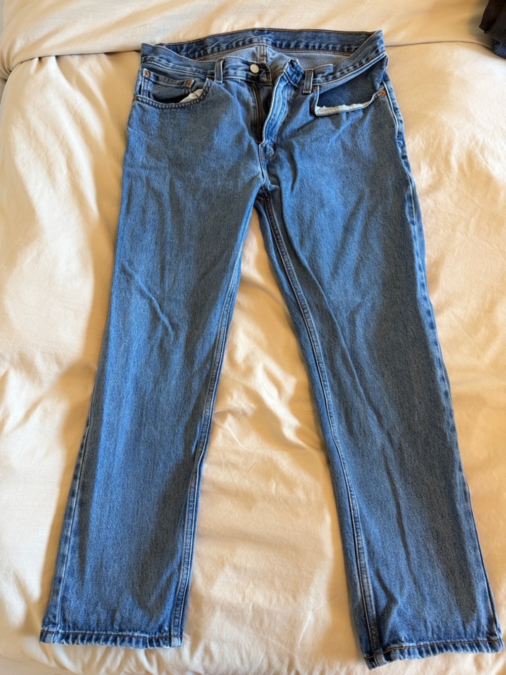 Levi's Blue Straight-Leg Jeans